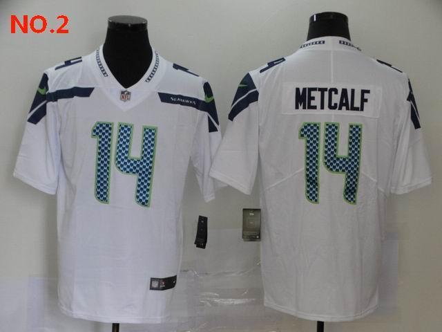 Men's Seattle Seahawks #14 D.K. Metcalf Jersey NO.2;